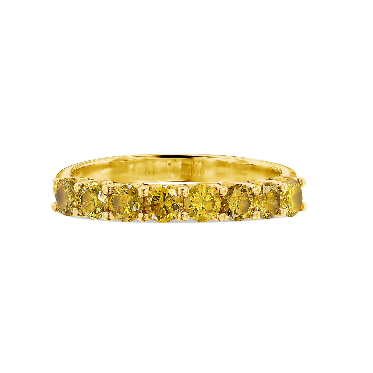 Half Eternity Ring Yellow Diamonds - Sharlin Fine Jewelry