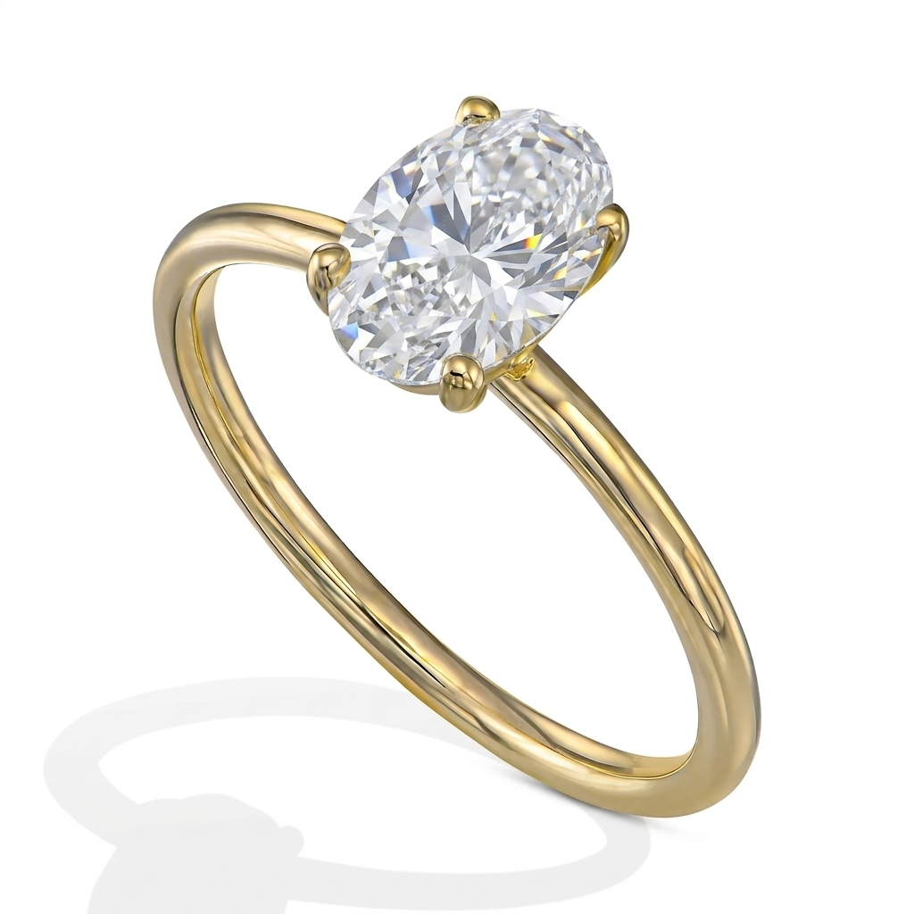 1.59ct Oval Cut Solitaire Ring