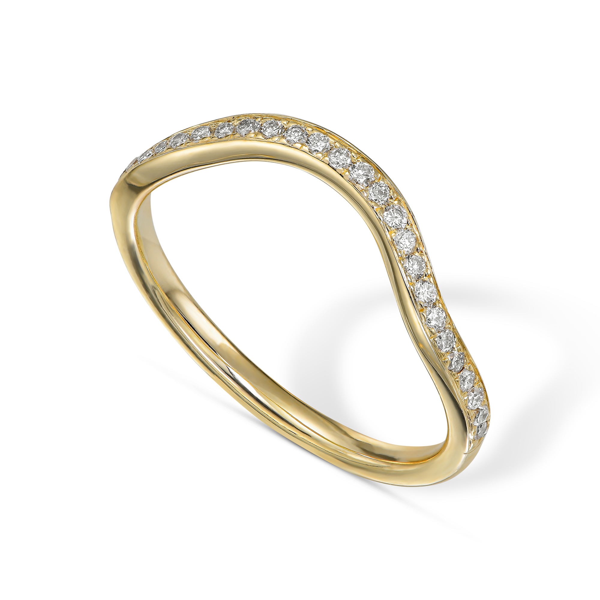 Wavy Diamond Eternity Ring