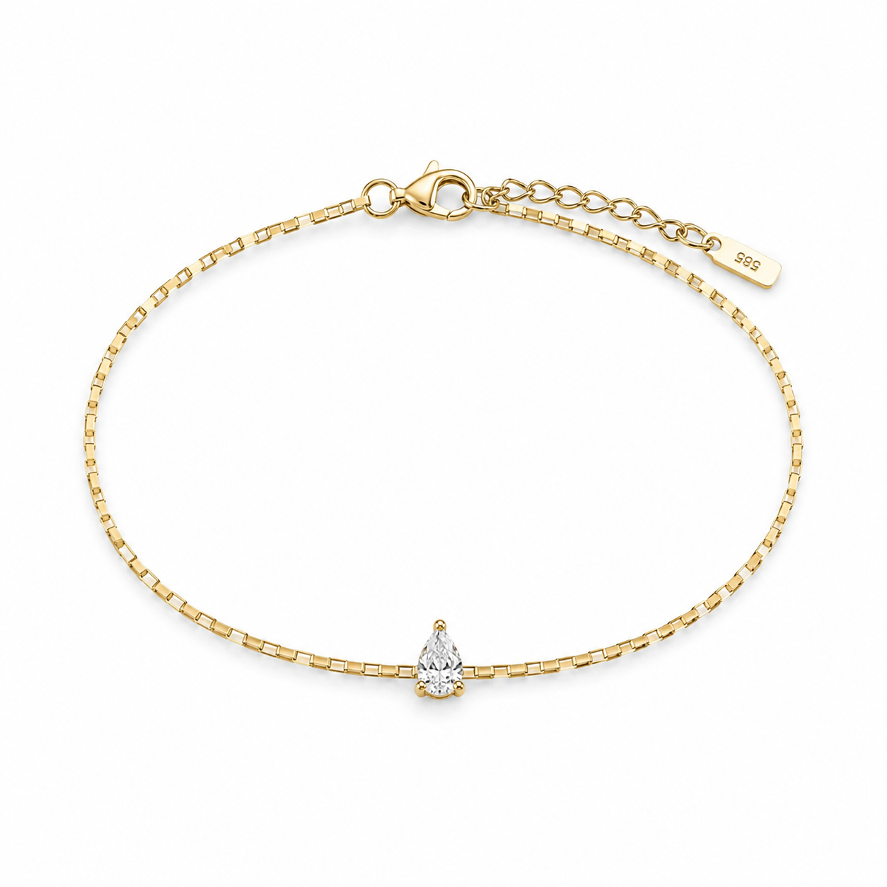 0.28ct Pear Shape Diamond Bracelet