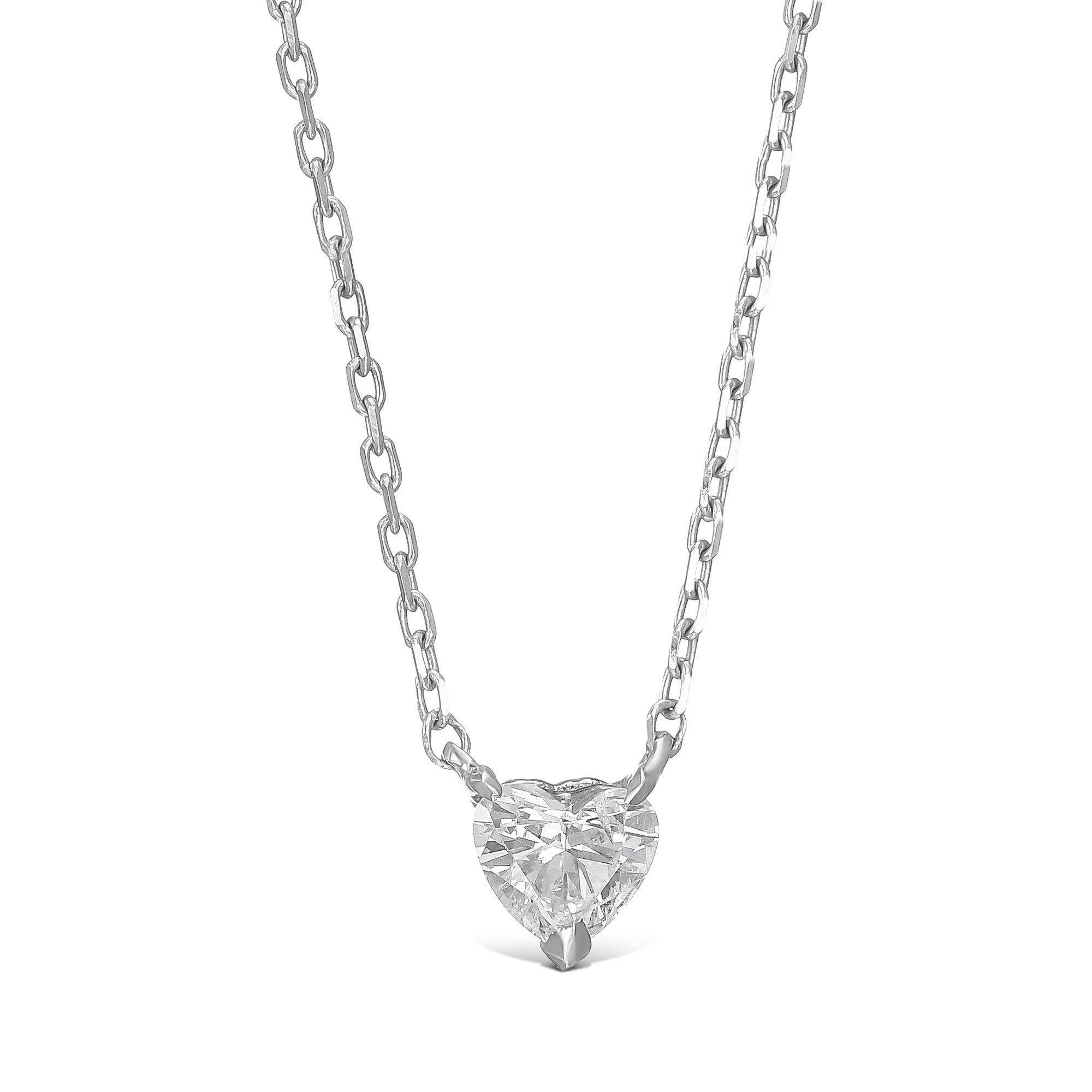 1.01 Carat Heart Cut Necklace